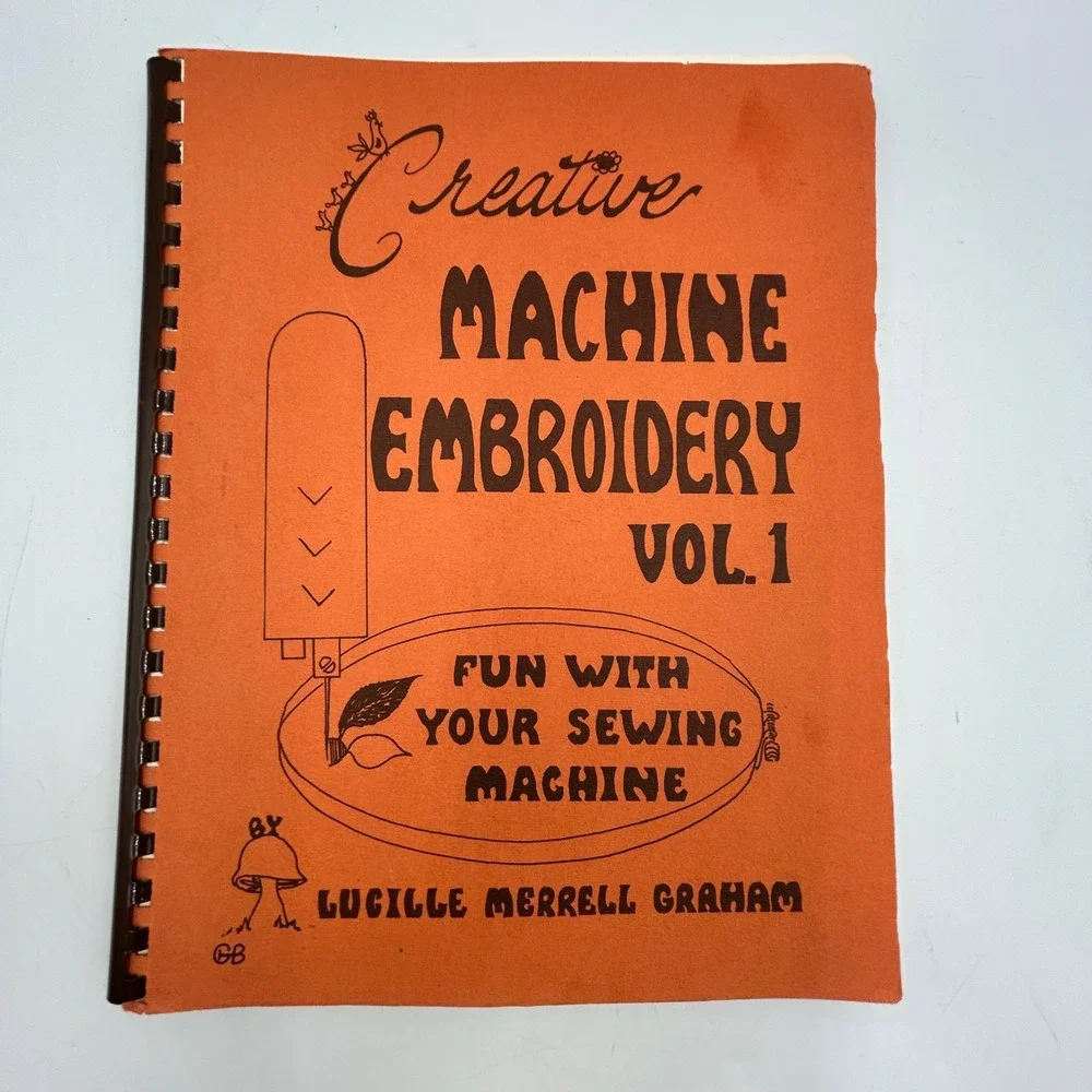 Lucille Merrell Graham Creative Machine Embroidery Books Vol 1-3 Transfer Sheets